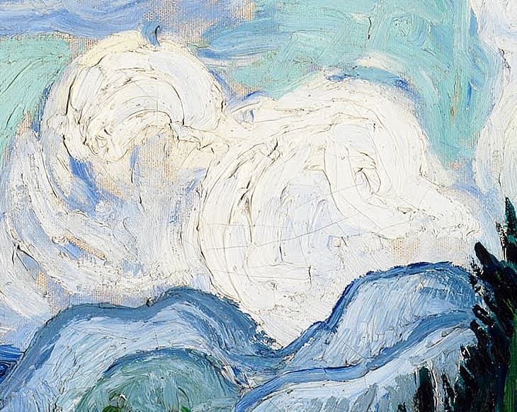 厚塗りのディテール（筆致の盛り上げ）